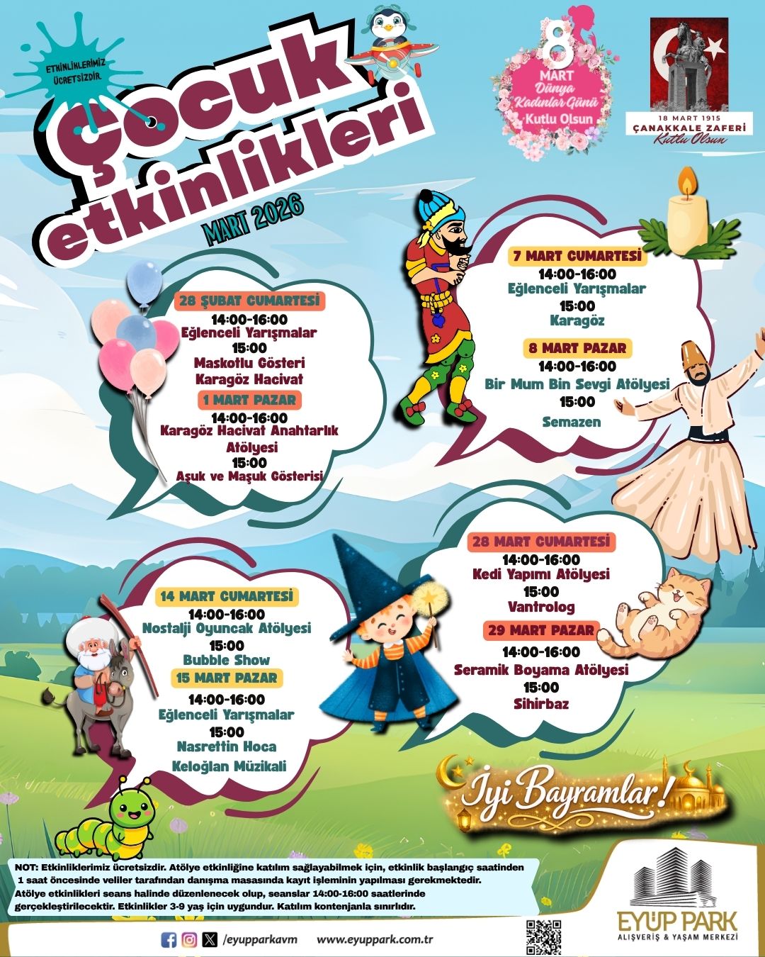 MART AYI ÇOCUK ETKİNLİKLERİ